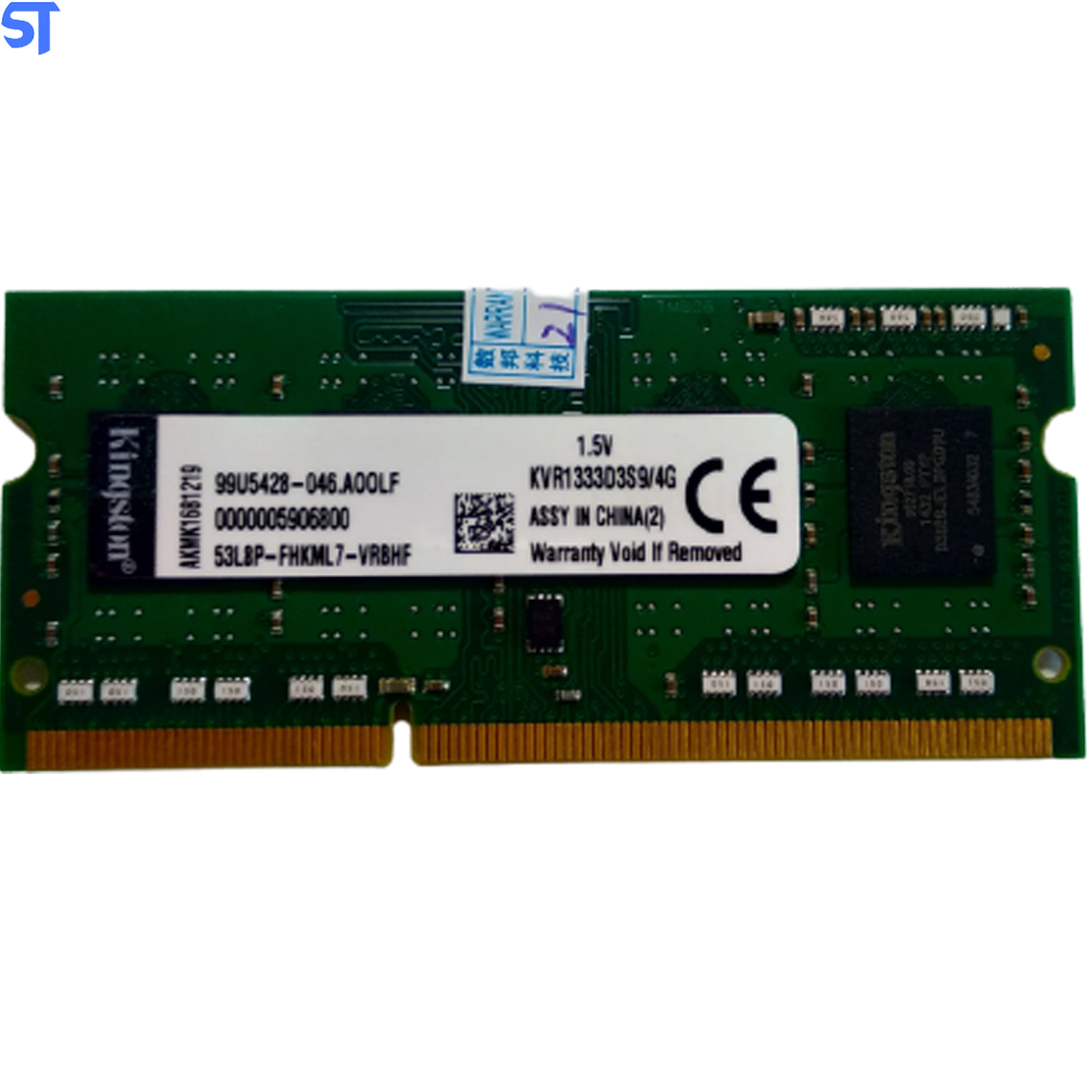 Memoria Ram Notebook 4Gb Ddr3 1333MHz KVR1333D3S9/4G Kingston